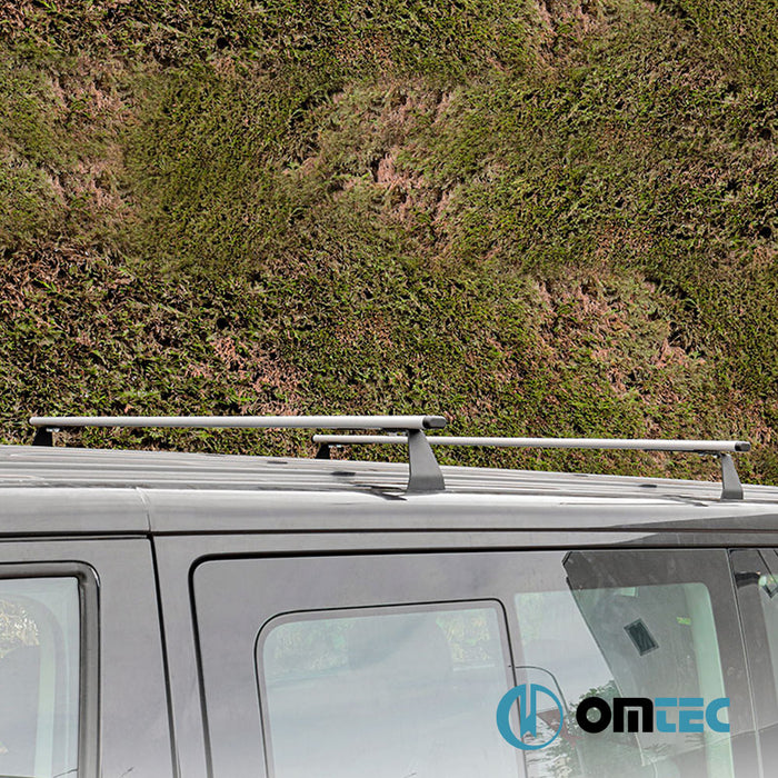 Heavy Duty Solidbar Ara Atkı 2 Prç. (Gri) Çelik. L2 - Volkswagen Caddy - MVN 2K PRE-FL - (2003 - 2010)